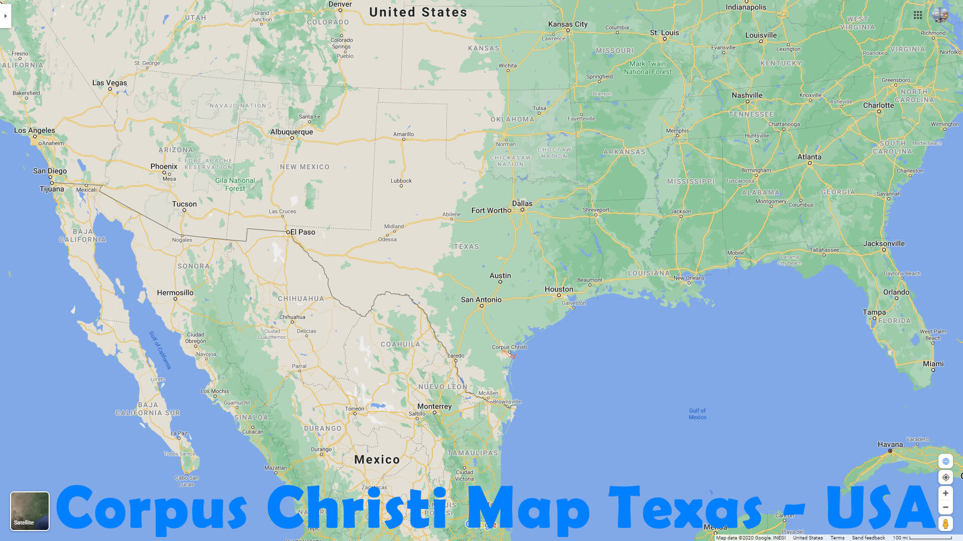 Corpus Christi Map Texas   USA